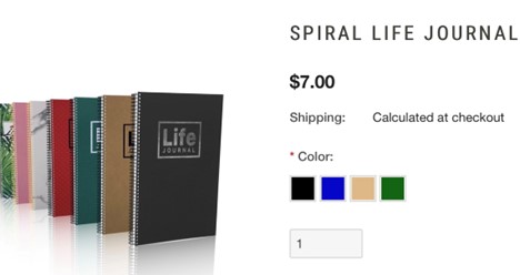 Life Journal spiral books